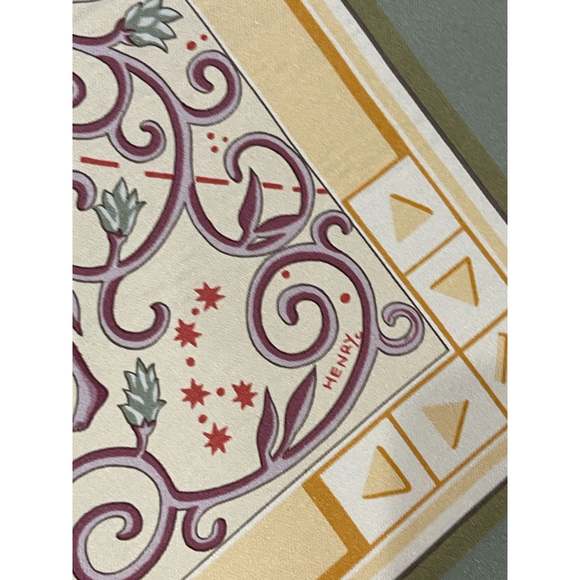 HERMES Hermes 90cm Green & Beige "www.hermes.com," by Christine Henry Silk Scarf - Picture 4 of 6
